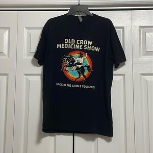 EUC Old Crow Medicine Show 2021 Tour Graphic Band T Shirt Men's XL. Alt folk
